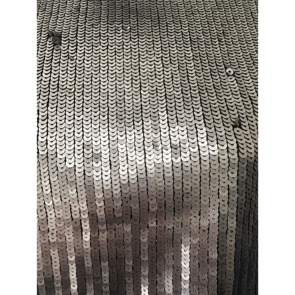 SEQUIN STYLE CROP TOP SZ 1X MATTE ROSE Going out festival rave top - Picture 3 of 5